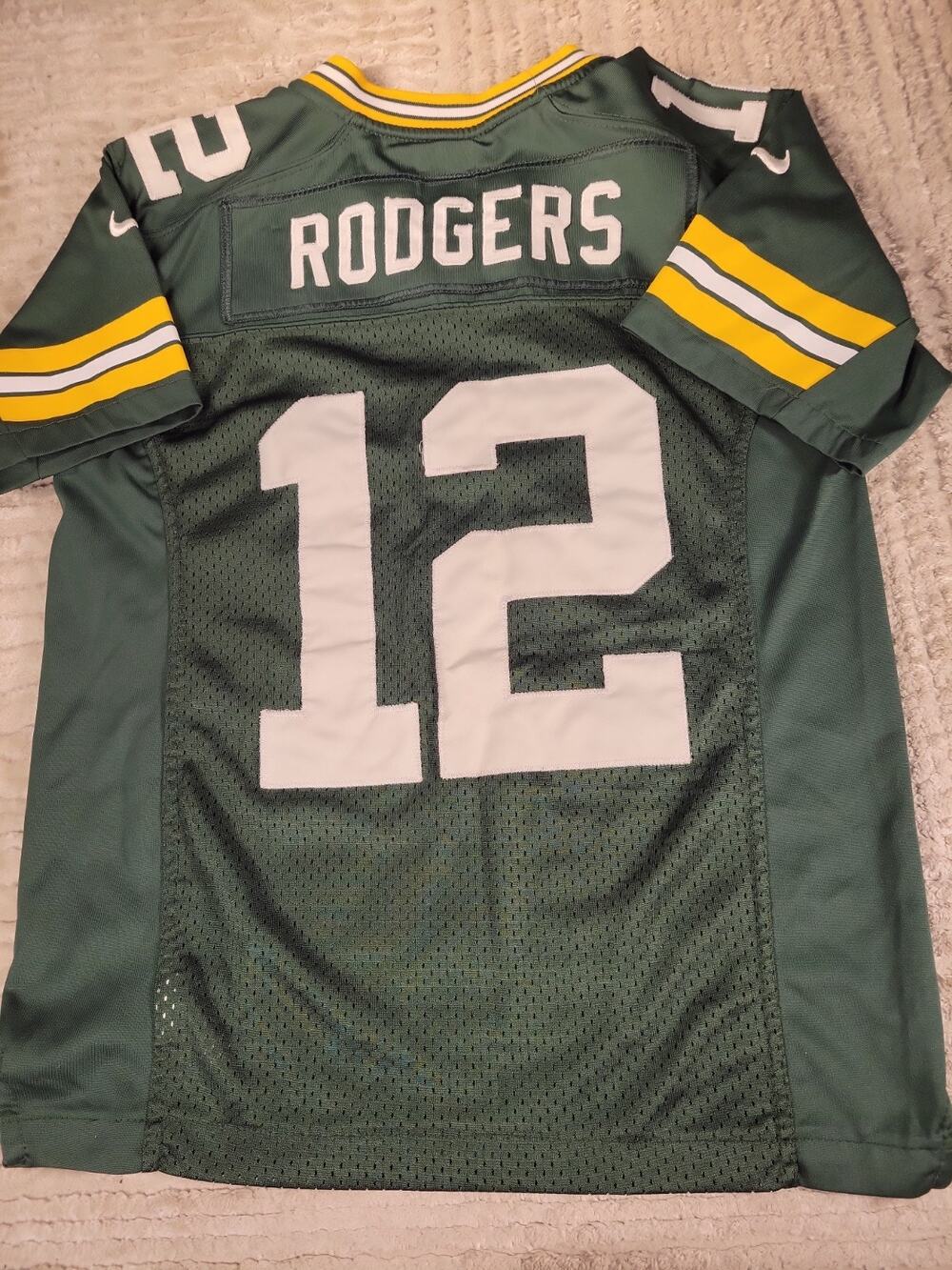Nike Aaron Rodgers Green Bay Packers Jersey Youth Size Medium 10-12 Football